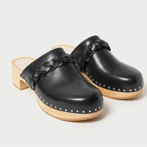 Polina Black Braided Clog